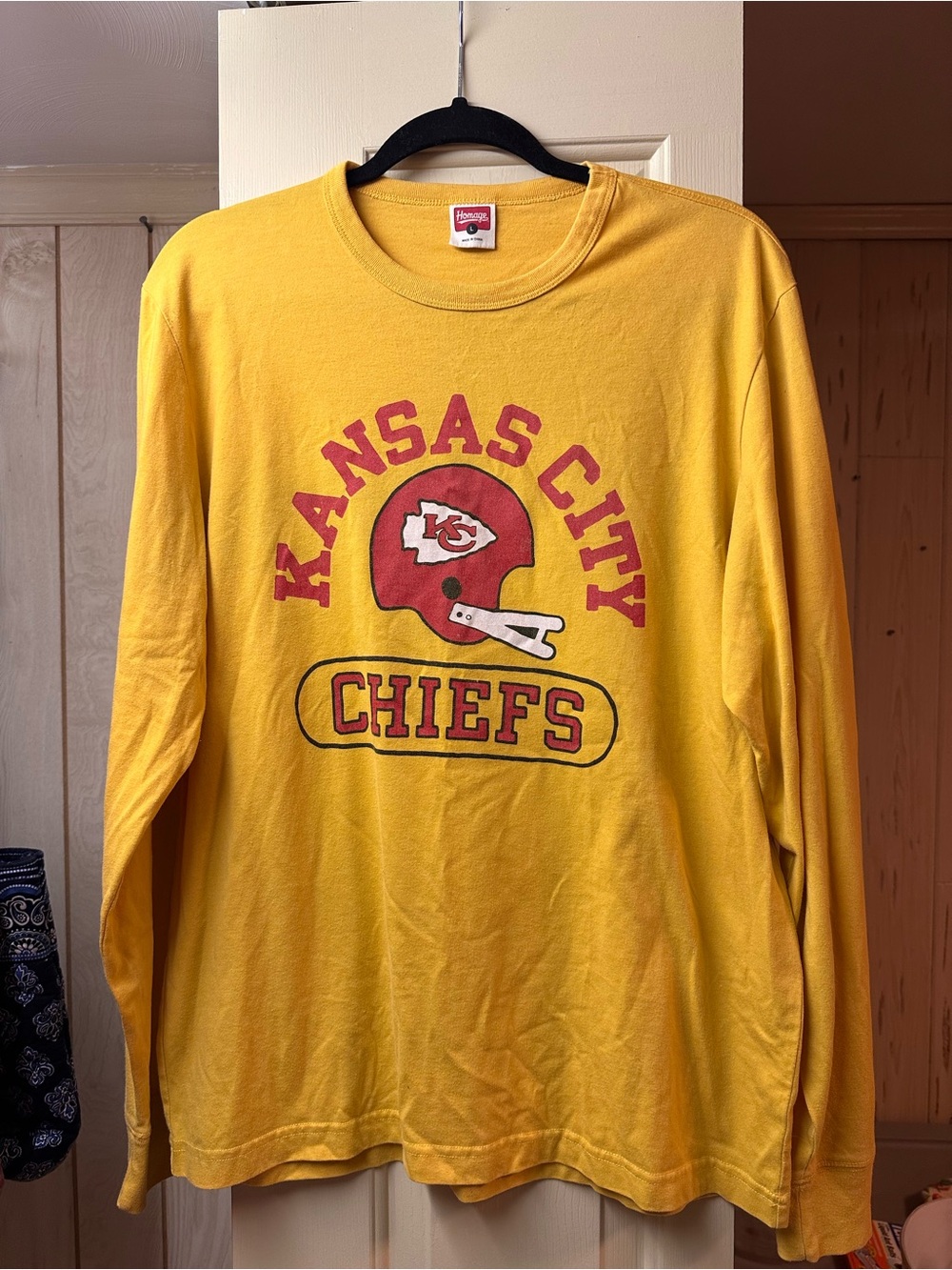 Homage Kansas City Chiefs L/S Tee Shirt